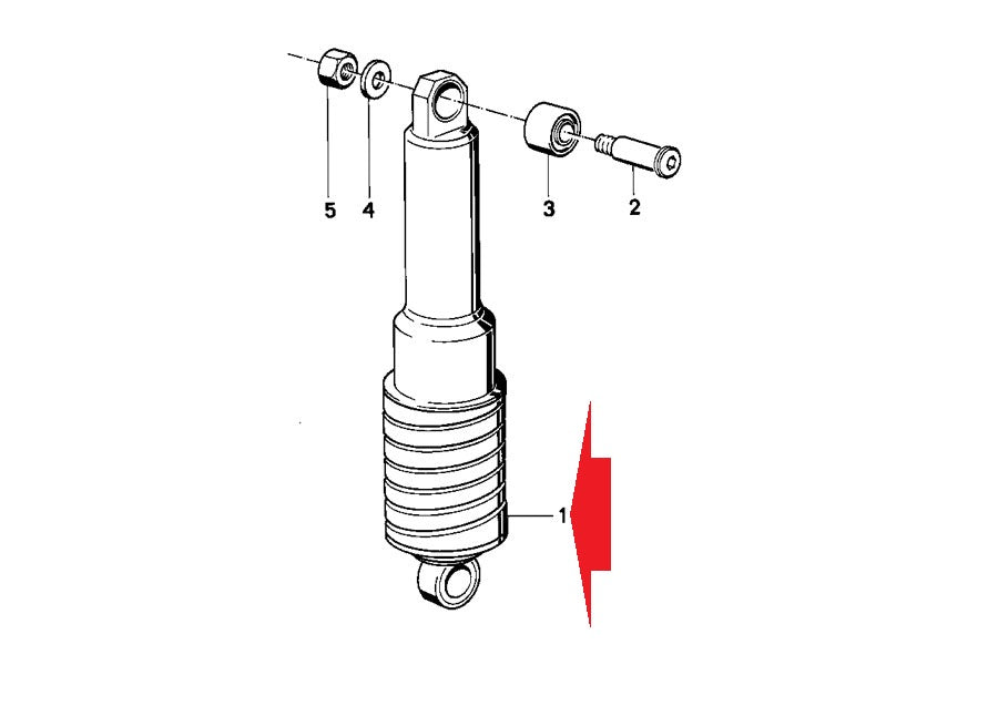 OEM BMW 85-96 R100RS/RT/65/80 SELF-LEVELLING SUSPENSION # 33531452351 - MotoRaider