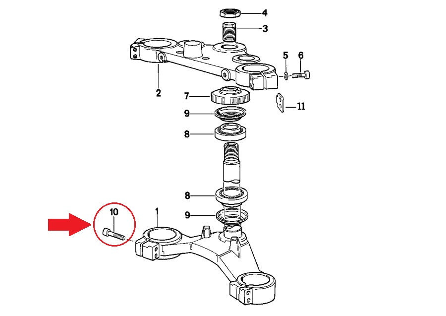 OEM BMW 85-05 F650ST K100RS/1100LT1200GT FILLISTER HEAD SCREW M8x30 31422312043 - MotoRaider