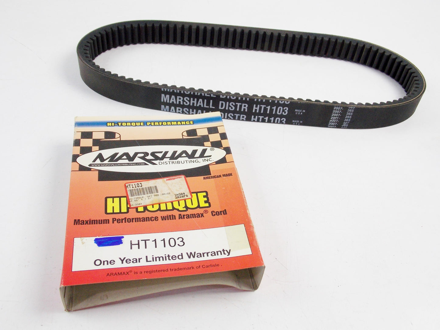 NOS MARSHALL 1982 Moto-Ski Futura 300 HI-TORQUE PERFORMANCE BELT HT1103 - MotoRaider