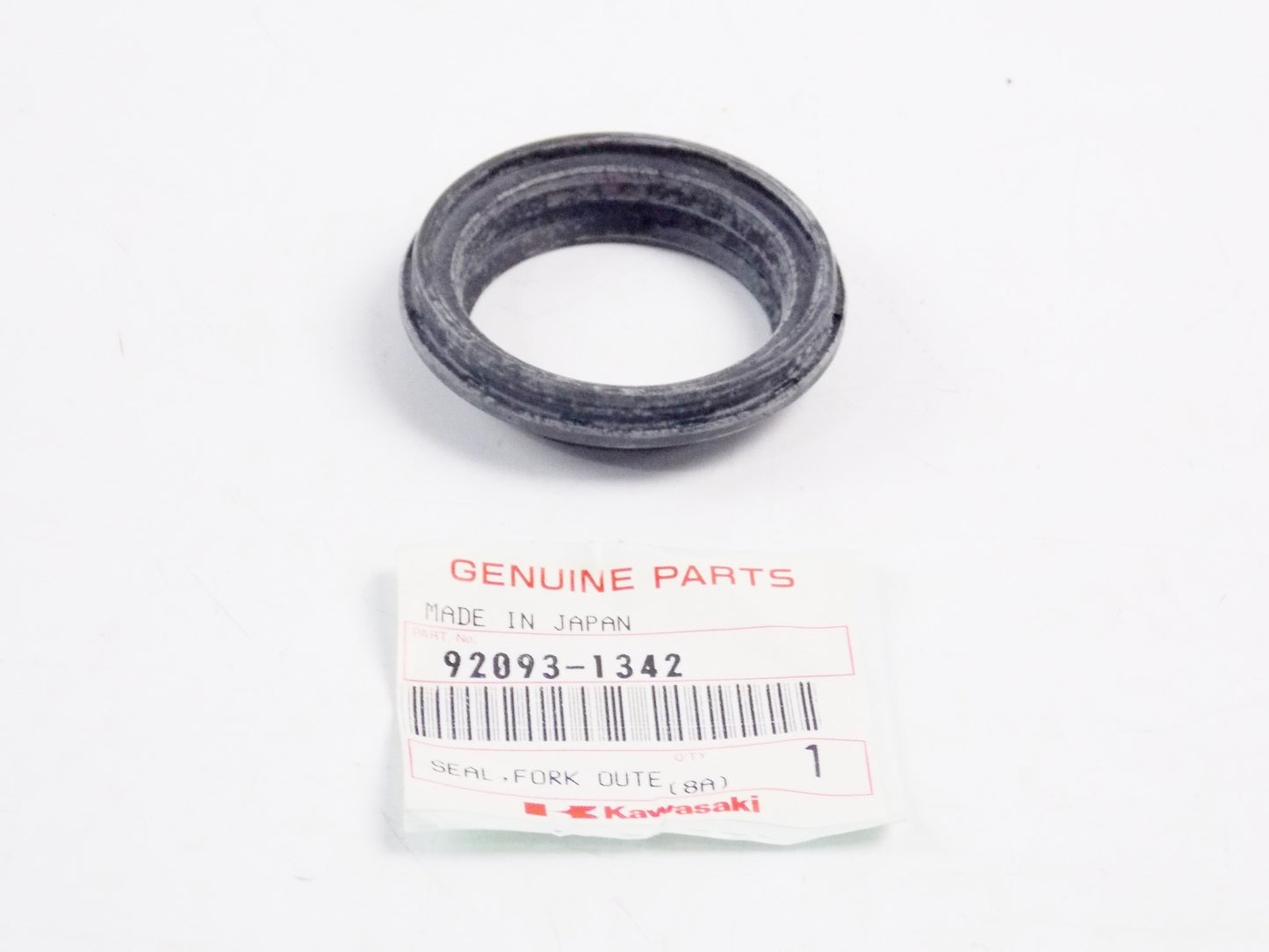 NOS OEM KAWASAKI 1992 KX250/KX125 1993 KLX650R SEAL FORK OUTER TUBE 92093-1342 - MotoRaider