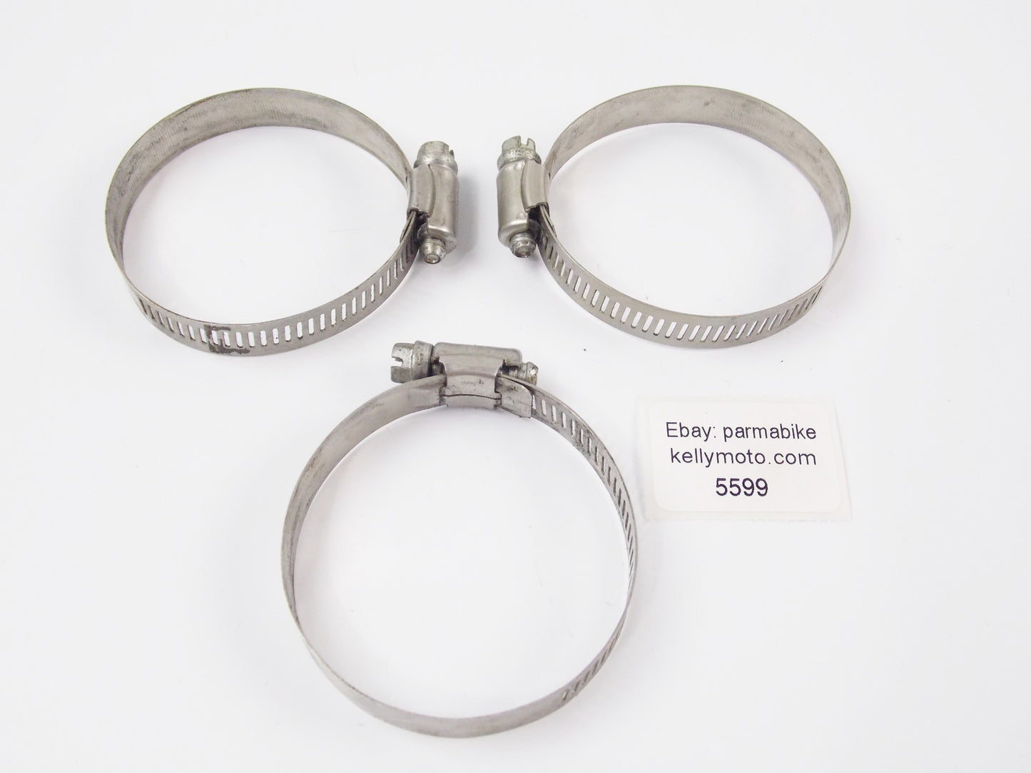 3 TRIDON 40-63mm HOSE CLAMP PERFORATED BAND HI-TORQUE MOTORCYCLE ATV AUTOMOTIVE - MotoRaider