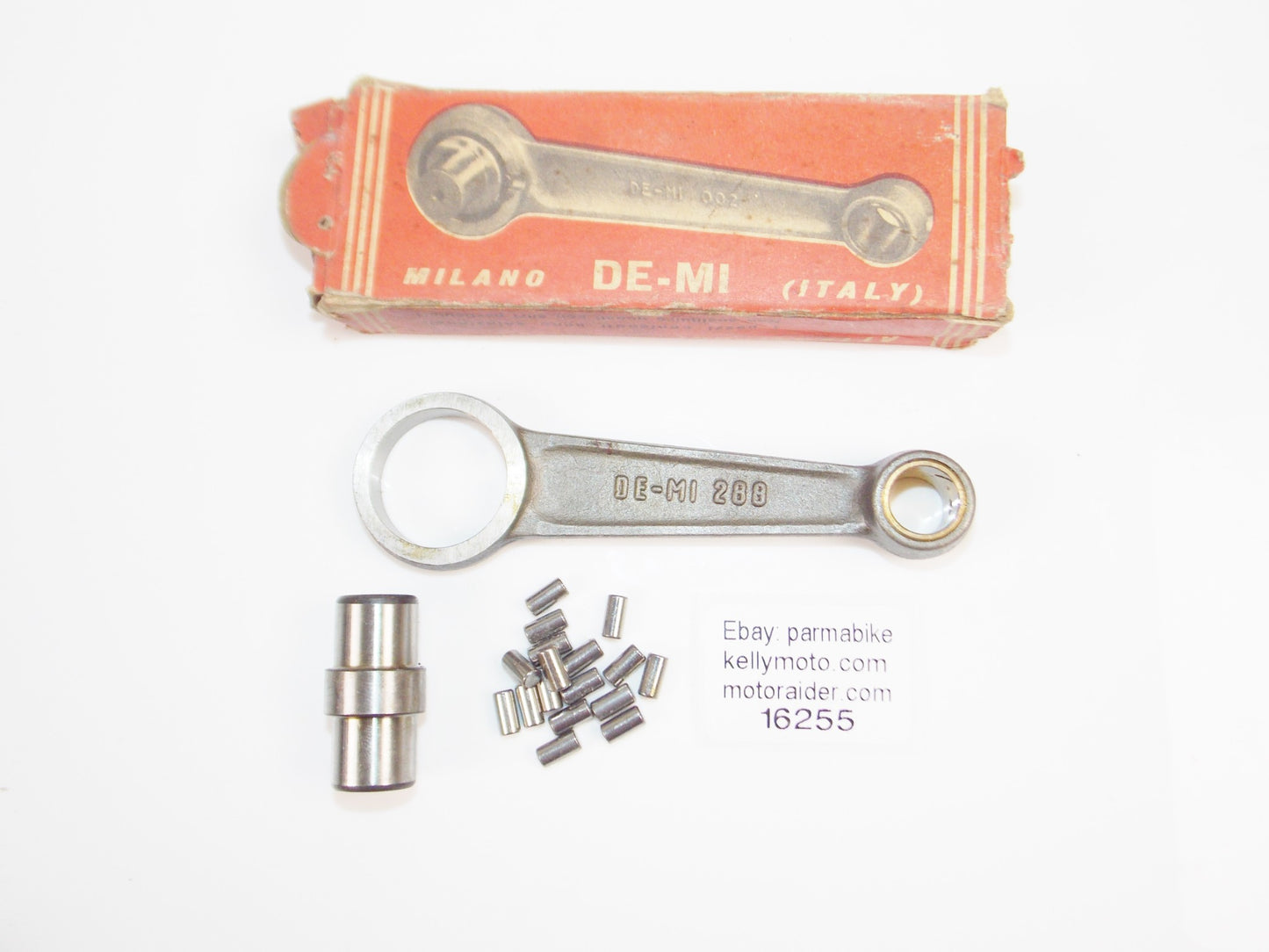 DE-MI MOD 002/288 CONNECTING ROD + PIN + ROLLER BEARING ITOM 48 cc JUNIOR - MotoRaider