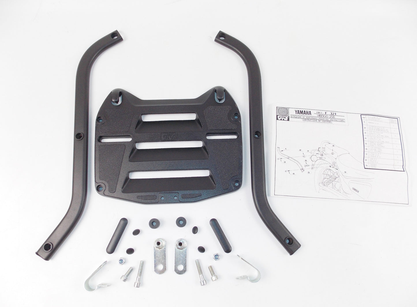 NOS GIVI YAMAHA XV 250 VIRAGO LUGGAGE CARRIER MONORACK MOUNT PLATE KIT ART F 321 - MotoRaider