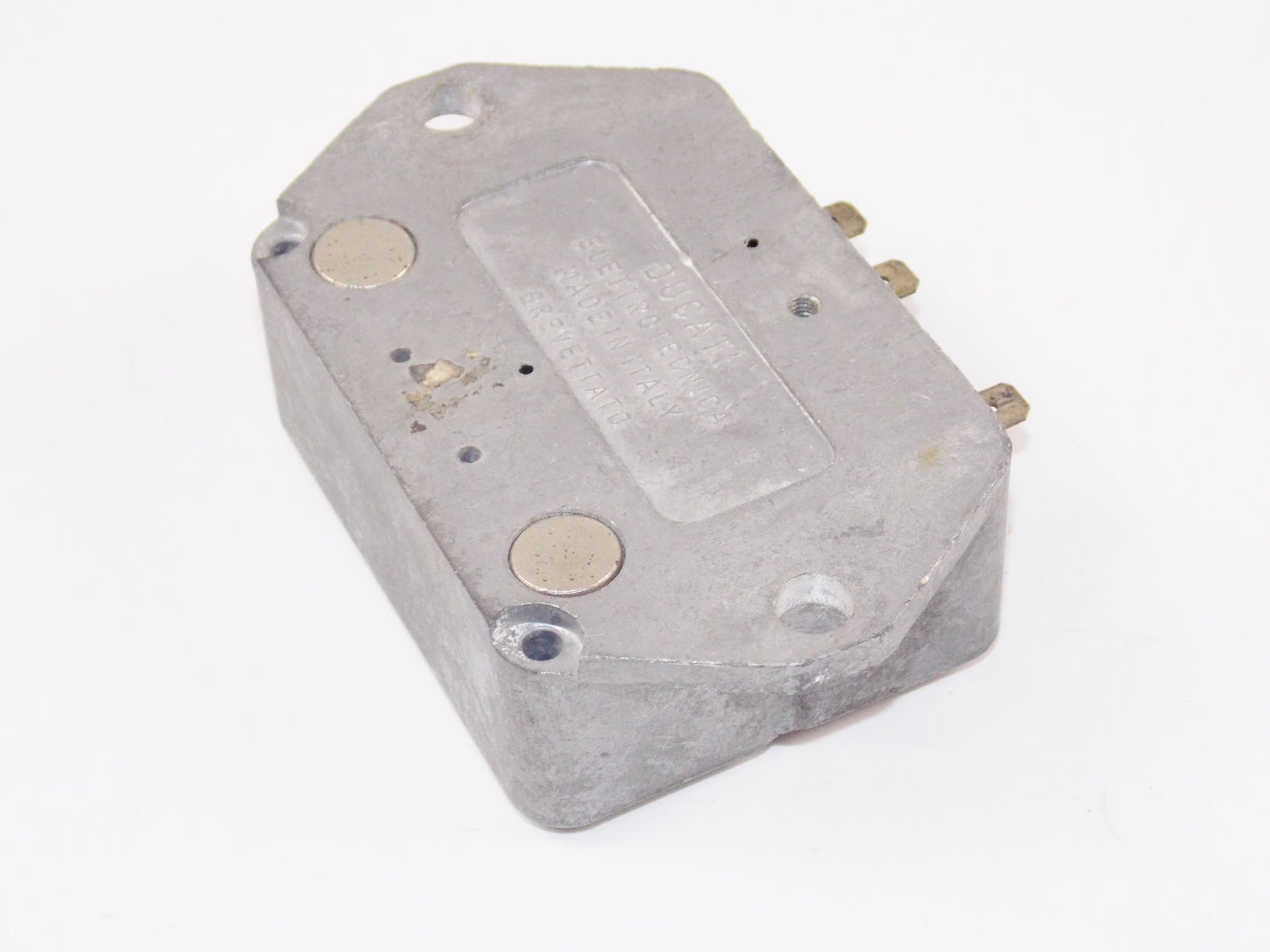 OEM DUCATI VOLTAGE REGULATOR 6 Volt ELETTROTECNICA BREVETTATO - MotoRaider