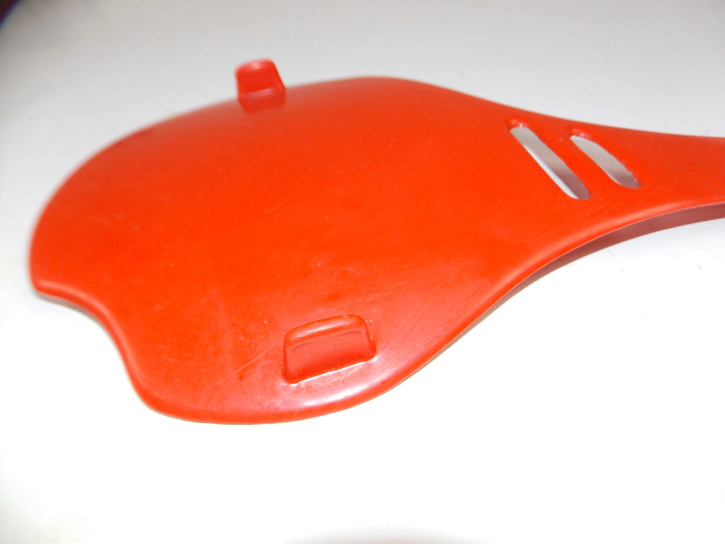 VINTAGE MOTORCYCLE FRONT NUMBER PLATE W=10" OL=21" RED BETA GILERA APRILIA TGM - MotoRaider