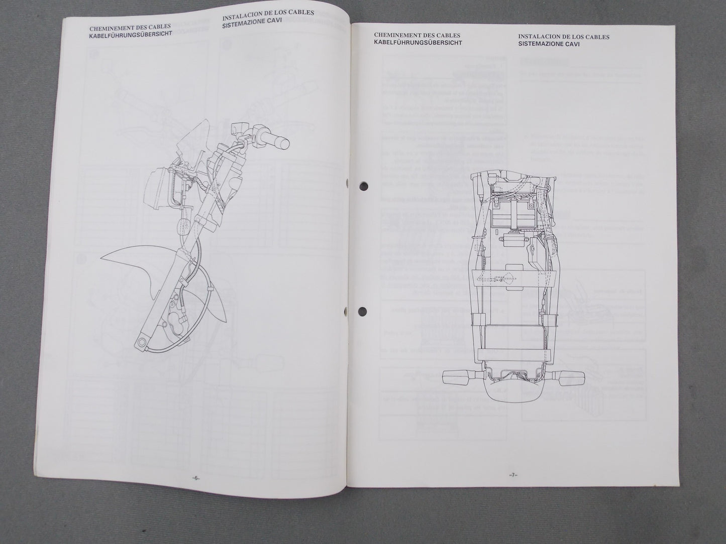 YAMAHA 1992 XJ600S ASSEMBLY MANUAL ITALIAN GERMAN FRENCH SPANISH 4EB-28107-W0 - MotoRaider
