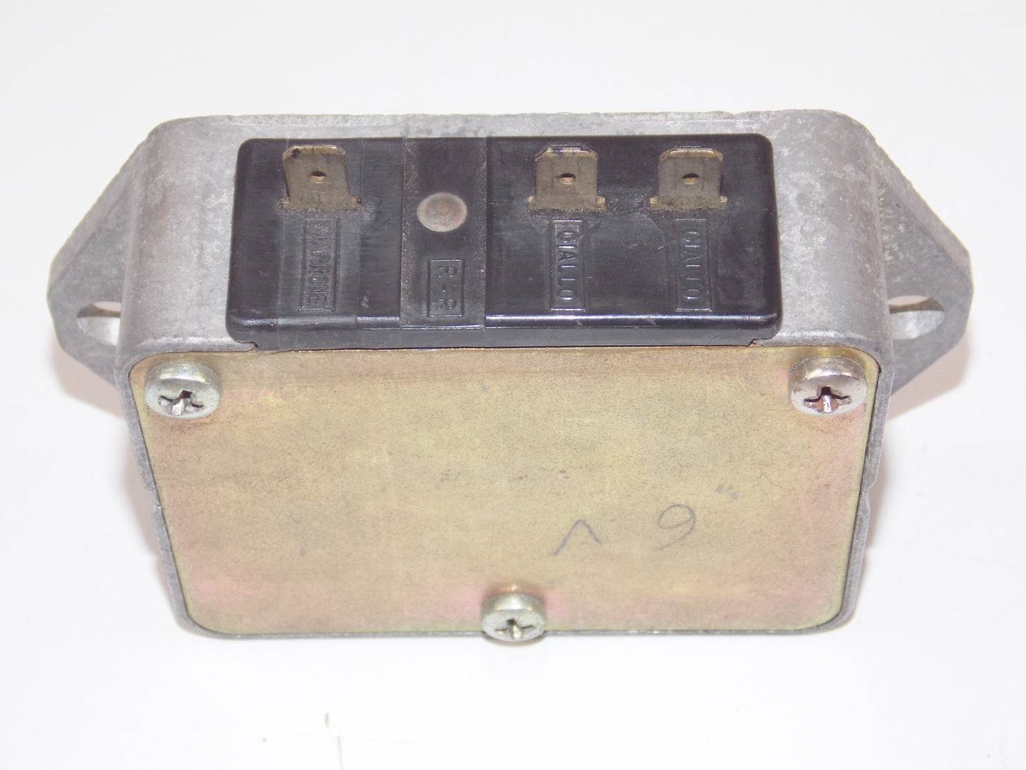OEM DUCATI VOLTAGE REGULATOR 6 Volt ELETTROTECNICA BREVETTATO - MotoRaider