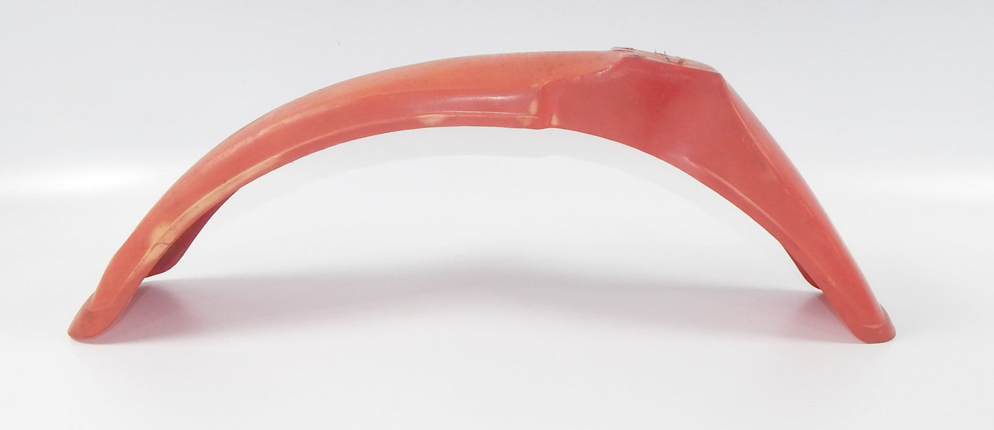 MR. ROBERT RED MUD GUARD FRONT WHEEL FENDER PLASTIC BETA L=36" VINTAGE ITALY - MotoRaider