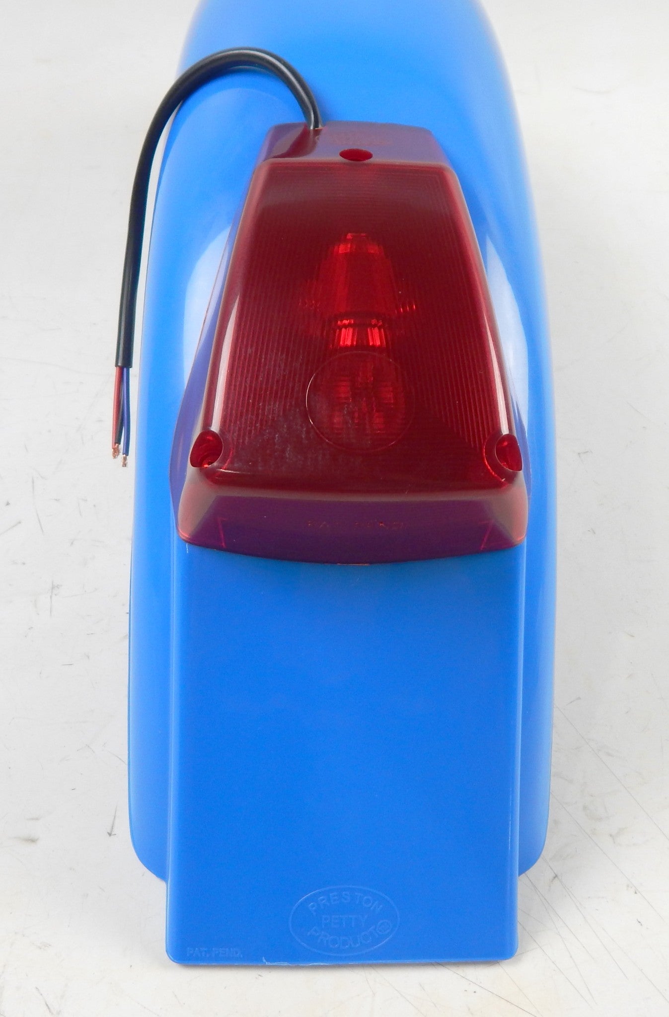 PRESTON PETTY MUD GUAR REAR FENDER BLUE+TAIL STOP LIGHT VINTAGE ENDURO - MotoRaider
