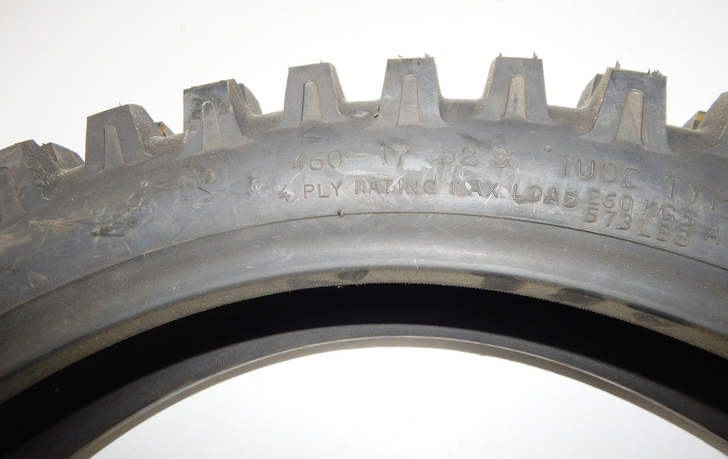 KINGS TIRE REAR WHEEL TIRE 460 x 17 MOTOCROSS ENDURO YAMAHA KAWASAKI BULTACO KTM - MotoRaider