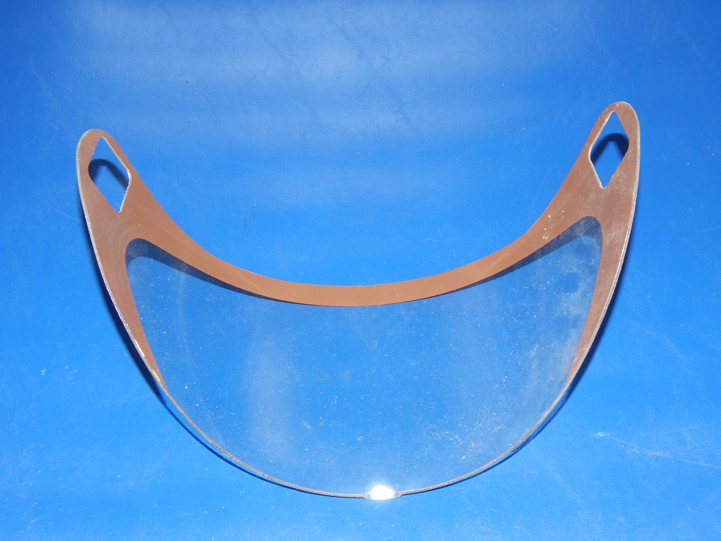 VINTAGE MOTORCYCLE HELMET AGV V-KR 2000 CLEAR VISOR SHIELD SCREEN BROWN ITALY - MotoRaider