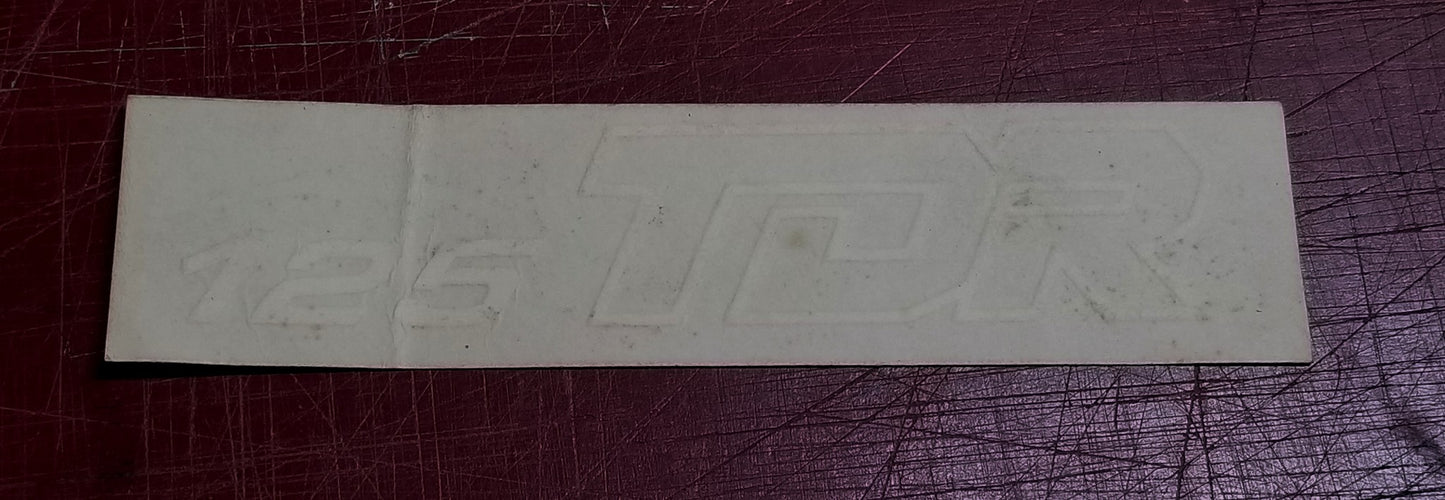 NOS YAMAHA 1989 1990 1991 1992 TDR125 EMBLEM DECAL STICKER GRAPHIC 3SH-F1785-00 - MotoRaider