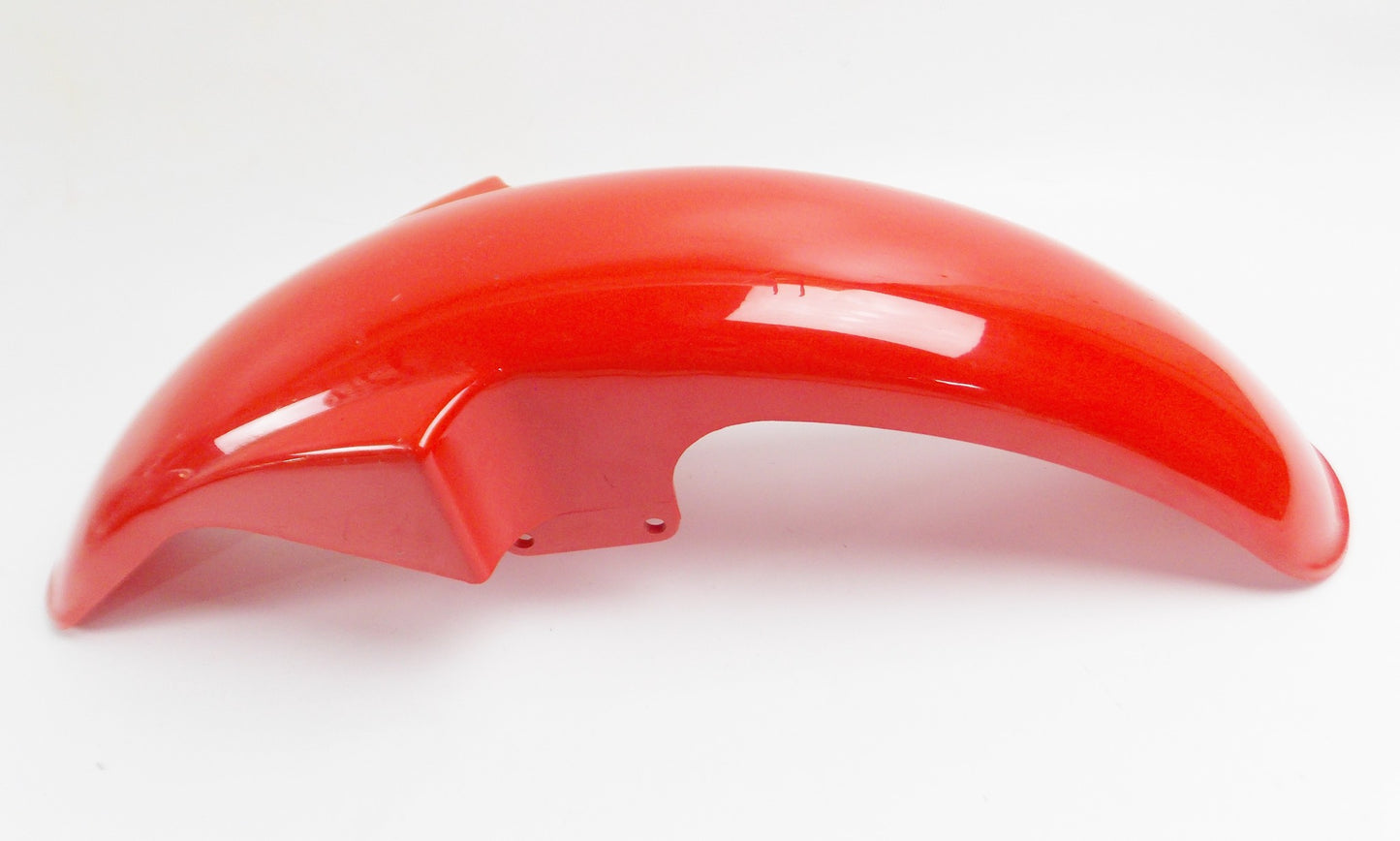 OEM LAVERDA LB-1 UNO SPORT 1990 PLASTIC FRONT FENDER MUD GUARD RED - MotoRaider