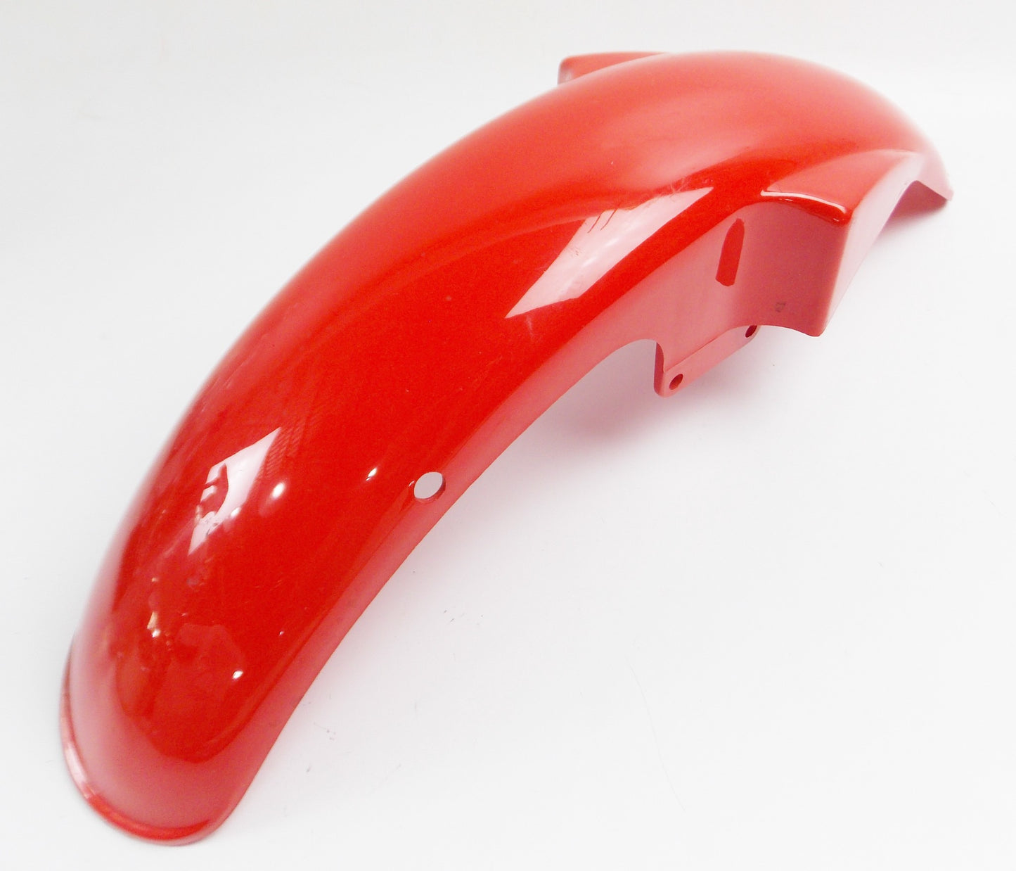 OEM LAVERDA LB-1 UNO SPORT 1990 PLASTIC FRONT FENDER MUD GUARD RED - MotoRaider