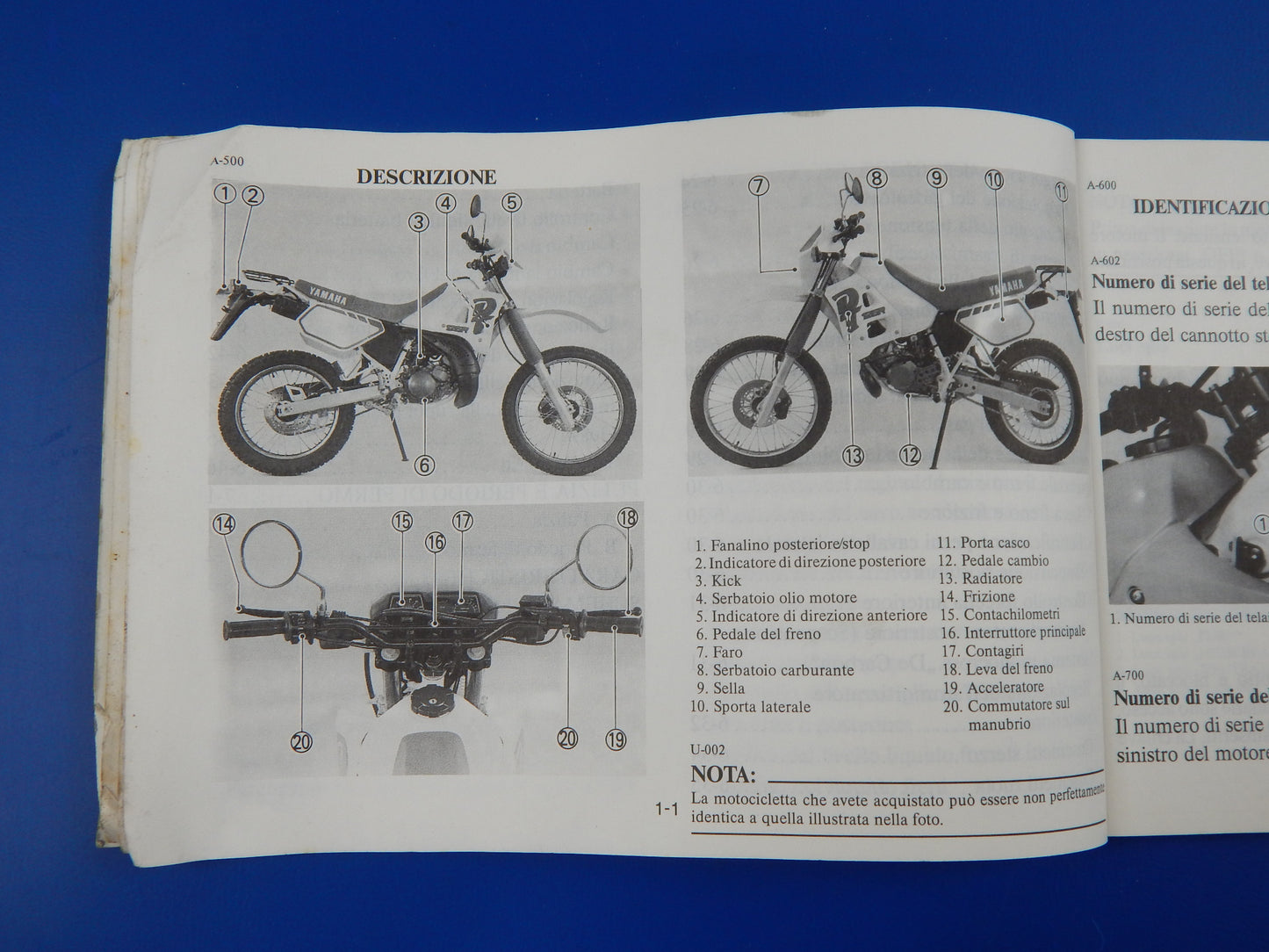 1989 YAMAHA DT125R USER OWNER MANUAL BOOK 3PY-F8199-WO VINTAGE - MotoRaider
