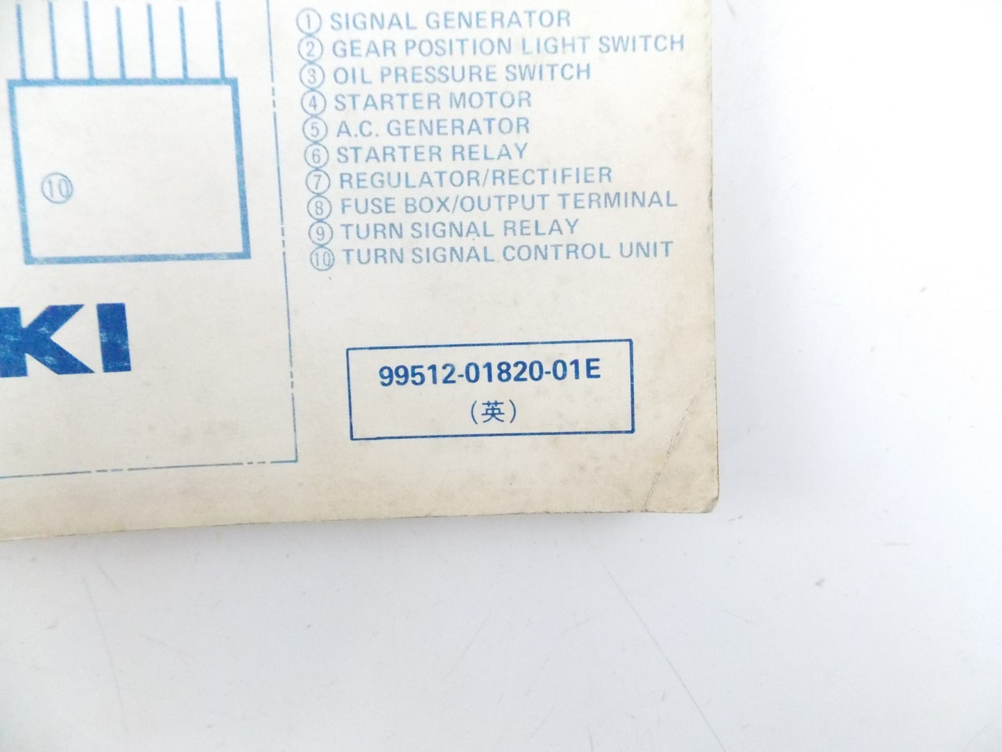 1980.5 SUZUKI DR DS FA FR FZ GN GS GT PE RS SP TR TS WIRING DIAGRAM MANUAL BOOK - MotoRaider