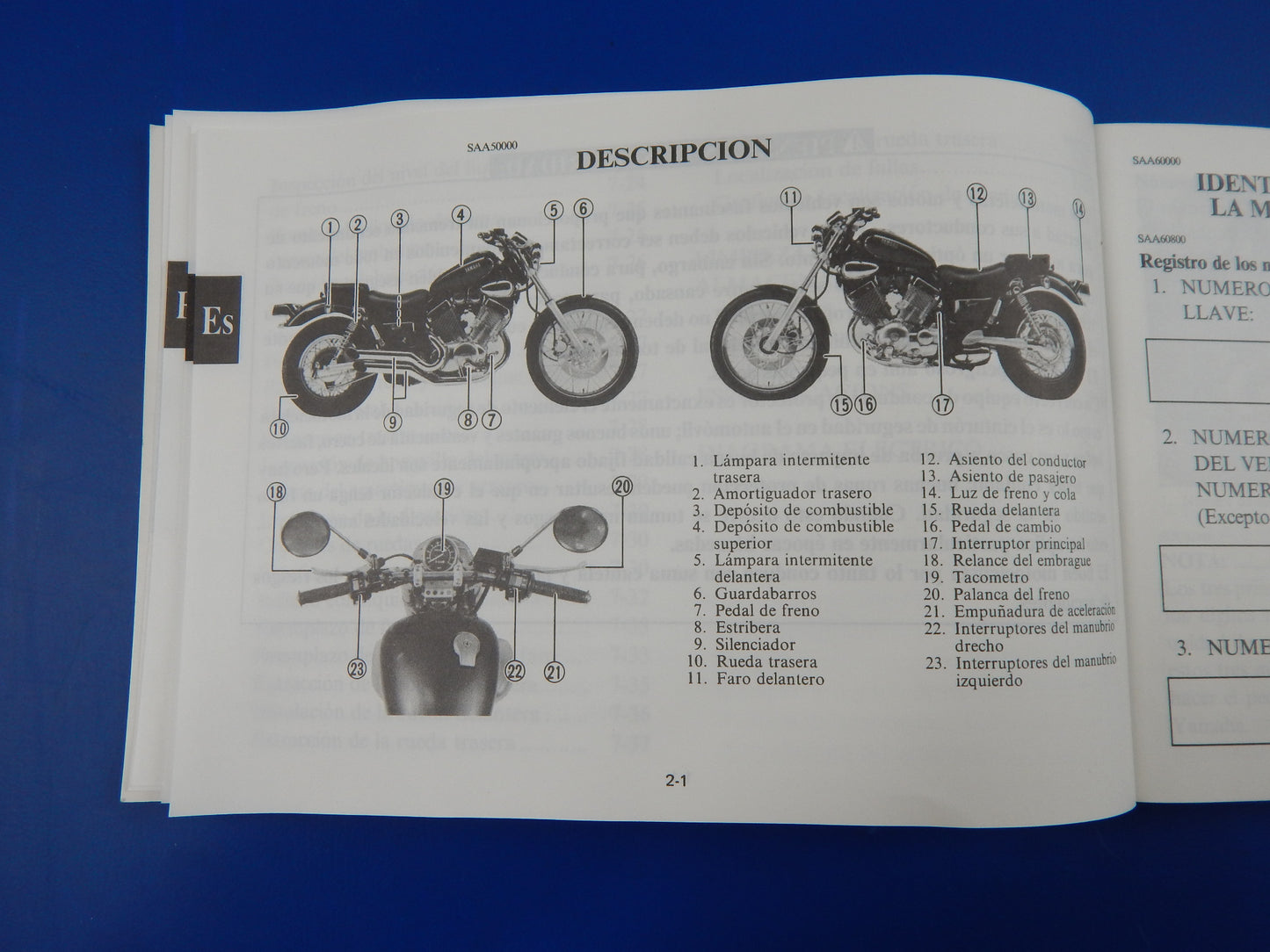 1991 YAMAHA XV535(L) USER OWNER MANUAL BOOK 3BT-28199-A1 MULTI LANGUAGE VINTAGE - MotoRaider