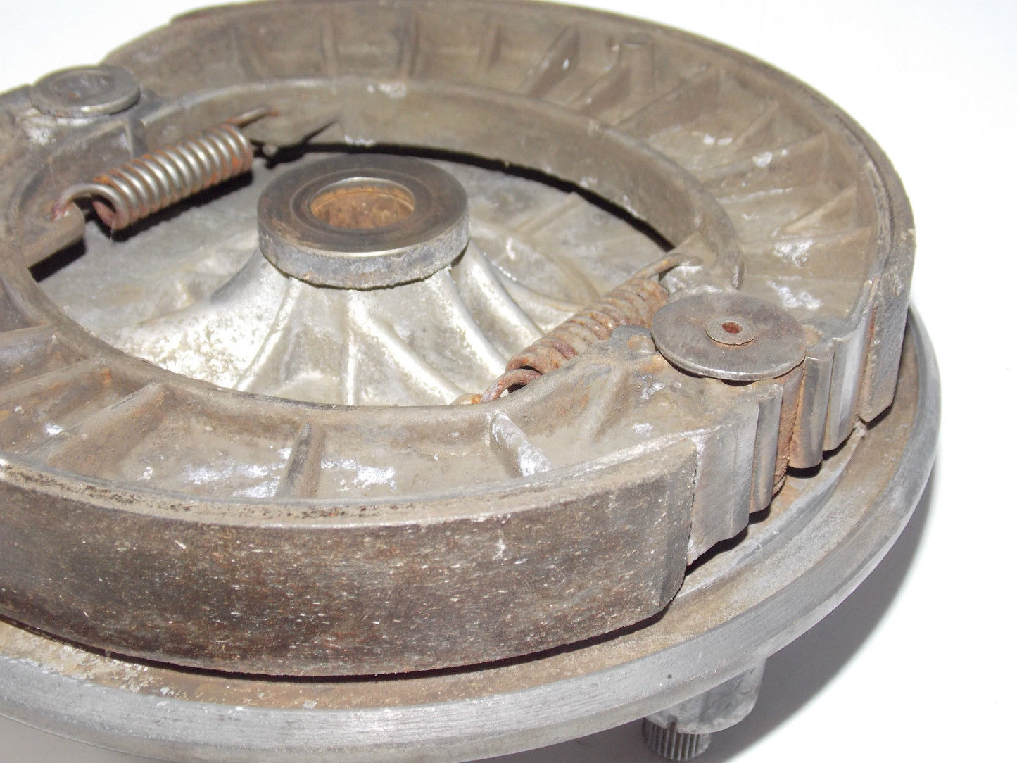 1978 KTM 400 MC5 GS MOTOCROSS REAR WHEEL BRAKE PLATE WITH SHOES PENTON - MotoRaider