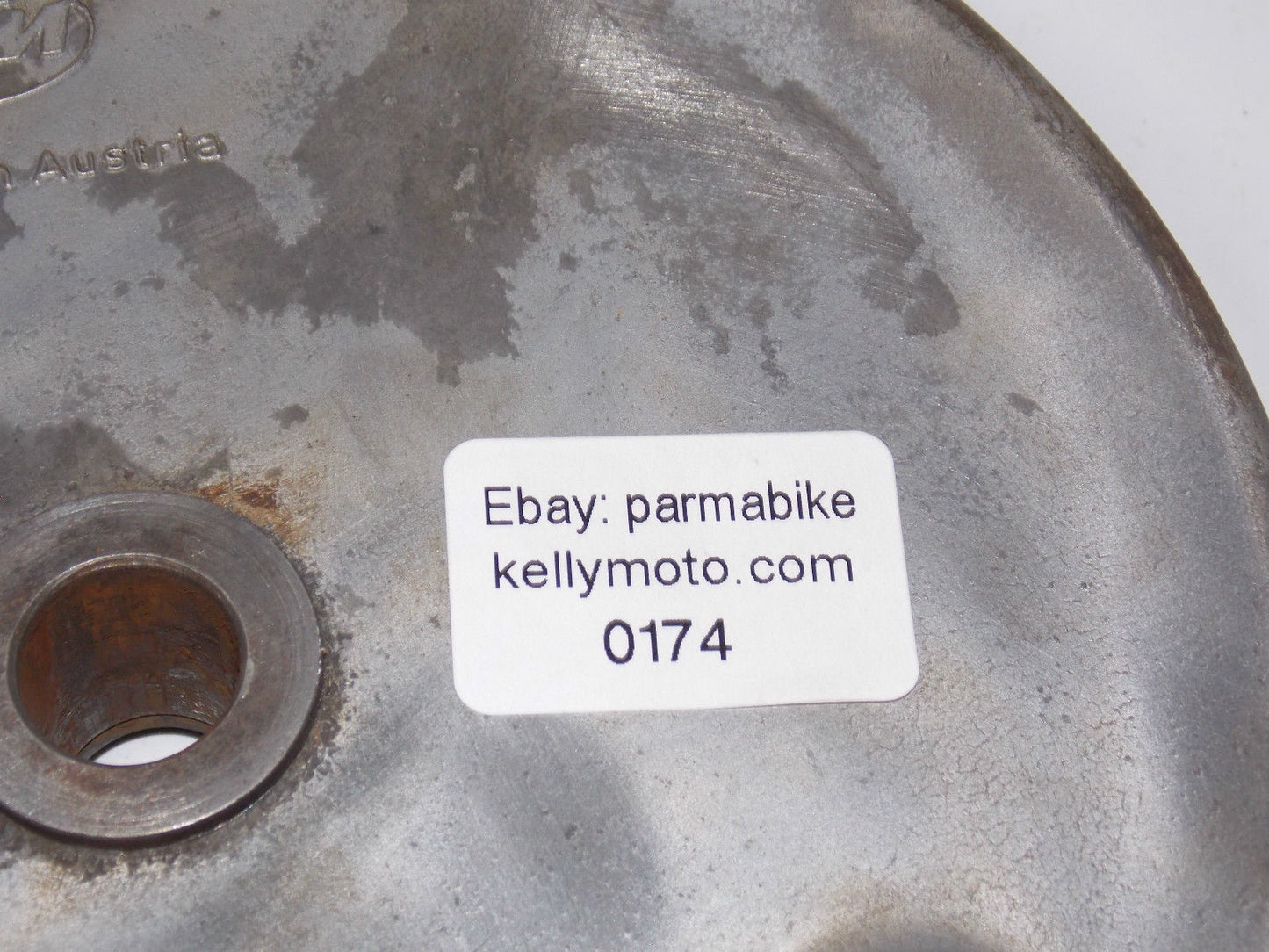 1978 KTM 400 MC5 GS MOTOCROSS REAR WHEEL BRAKE PLATE WITH SHOES PENTON - MotoRaider