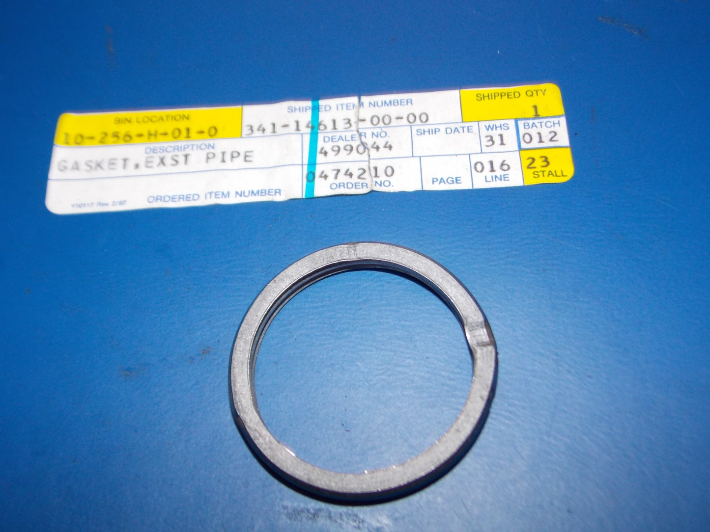 NOS YAMAHA 1974-2007 XT225/250 TTR230 DT125 TT250 EXHAUST GASKET 341-14613 - MotoRaider
