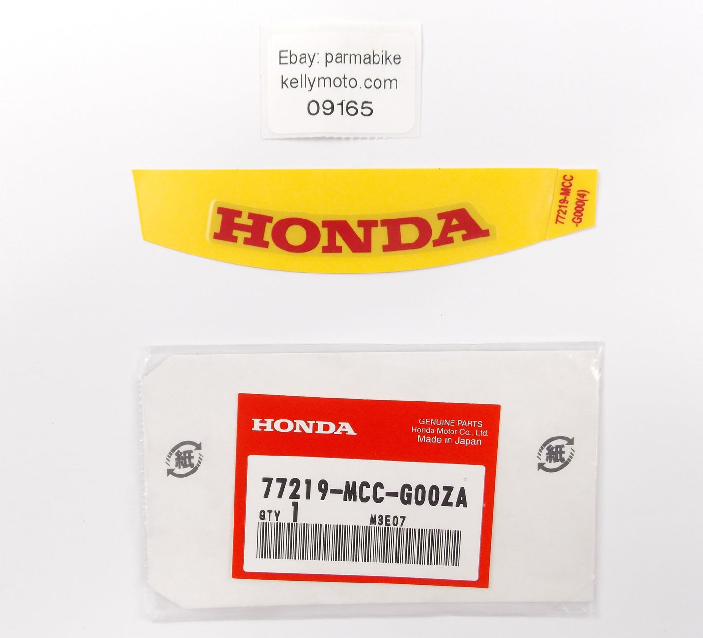 NOS OEM 2001 HONDA CB1100 STICKER EMBLEM DECAL LOGO TYPE 4 77219-MCC-G00ZA - MotoRaider