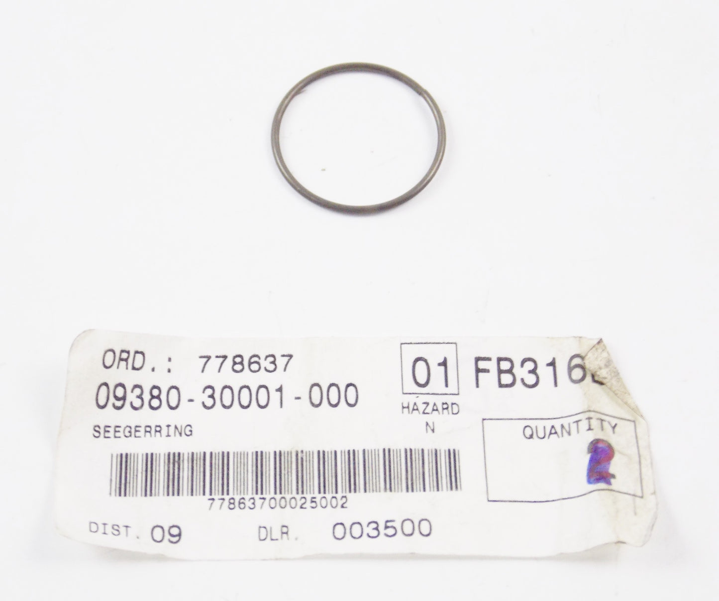 NOS OEM SUZUKI 1988-1992 A100 | 1999 FR80 SPRING 09380-30001-000 - MotoRaider