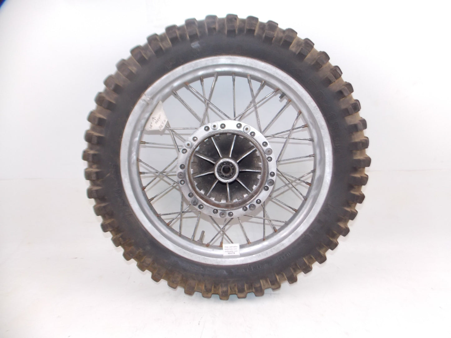 RIM 18" REAR WHEEL SPOKES TIRE RIM GRIMECA BETA CAGIVA VINTAGE ITALY - MotoRaider