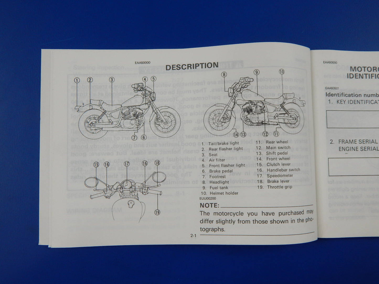 1990 YAMAHA XV1100 USER OWNER MANUAL BOOK 3LS-28199-W0 TWO LANGUAGE VINTAGE - MotoRaider