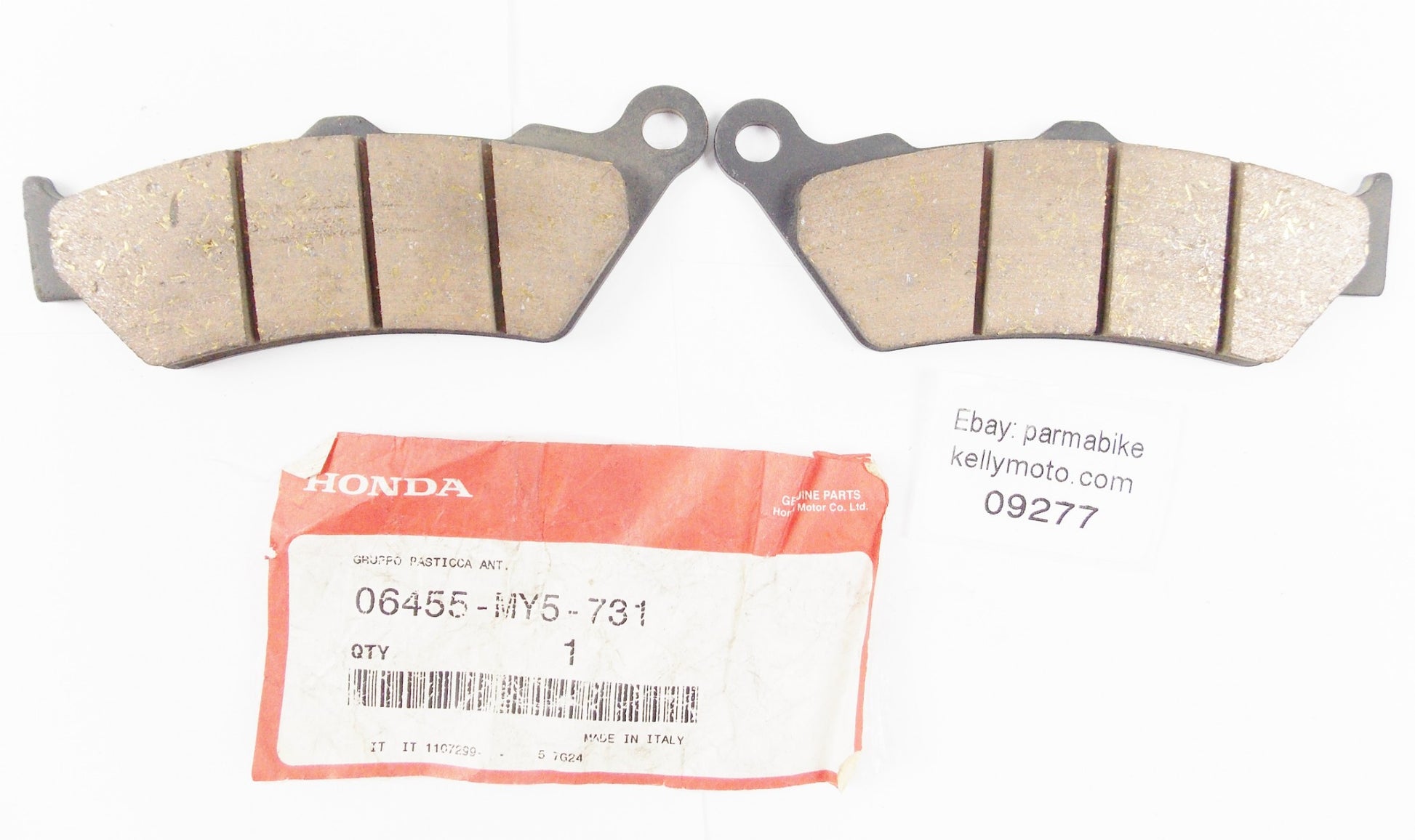 NOS OEM 1997-2003 HONDA CB500 FRONT BRAKE PADS SET 06455-MY5-731 - MotoRaider