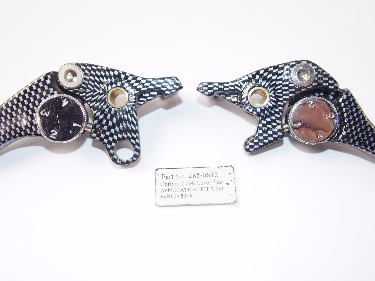 PRO SPORT CARBOR-LOOK CLUTCH/BRAKE LEVER SET YAMAHA 1989-1996 FZR600 285-0612 - MotoRaider