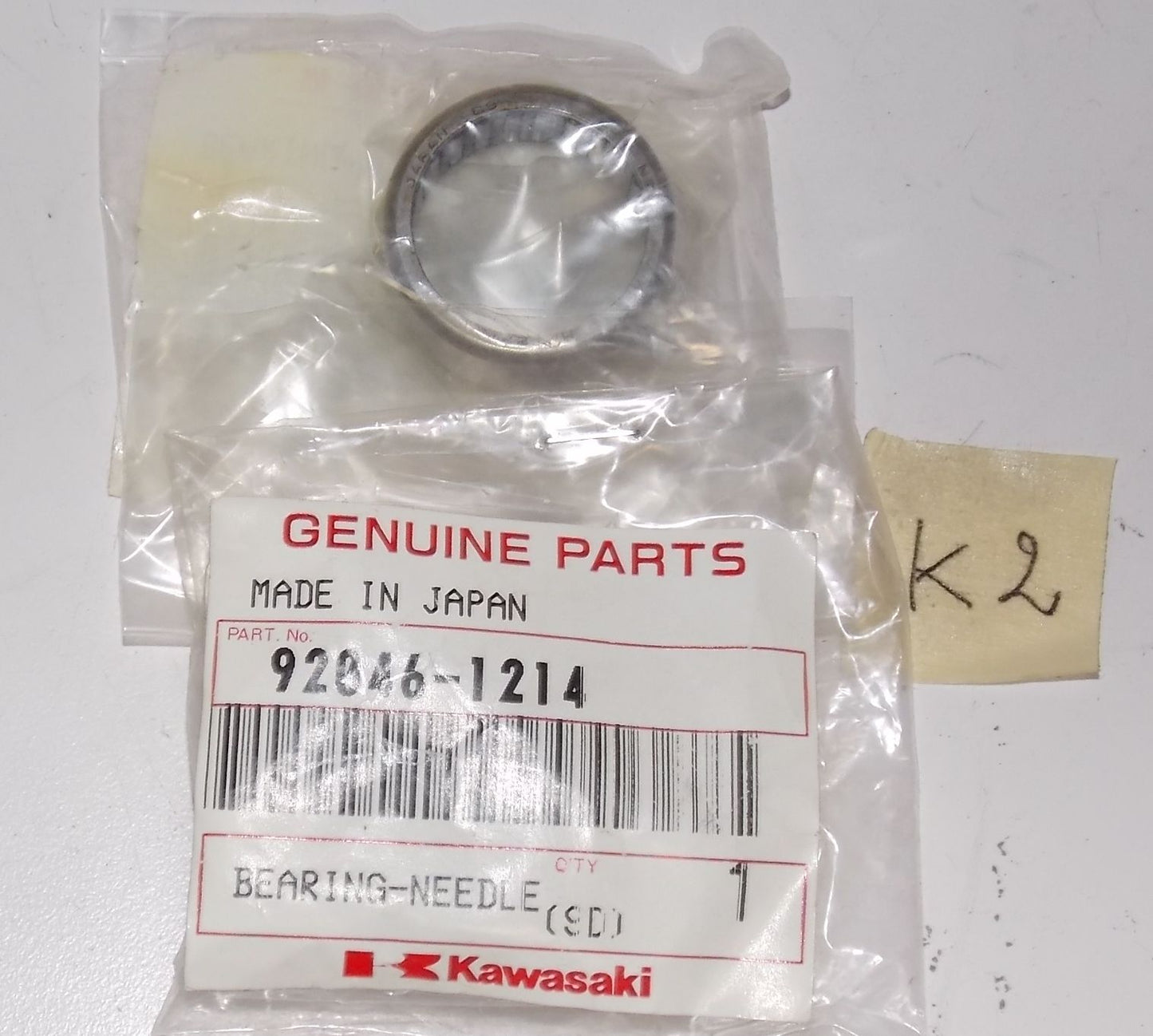 NOS OEM KAWASAKI 1992-1996 KX125 KX250 KLX650 NEEDLE BEARING 22x28x12 92046-1214 - MotoRaider