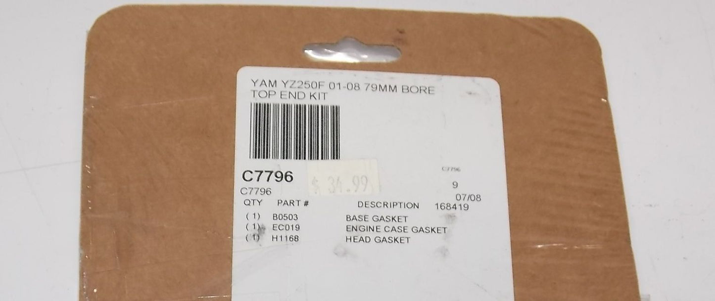 NEW COMETIC 79mm TOP END GASKET KIT 2001 2002 2003 2006 2008 YAMAHA YZ250 C7796 - MotoRaider