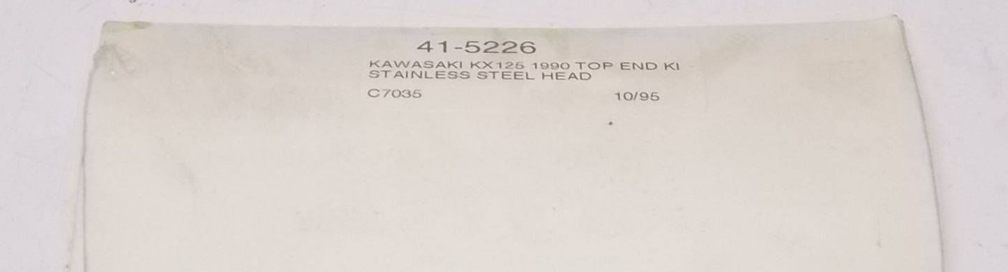 NEW COMETIC TOP END GASKET SEAL KIT SET 1990 KAWASAKI KX125 C7035 - MotoRaider