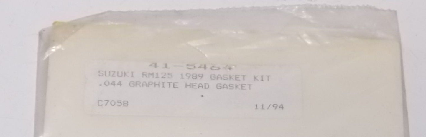 NEW COMETIC TOP END GASKET SEAL KIT SET 1989 SUZUKI RM125 C7058 - MotoRaider