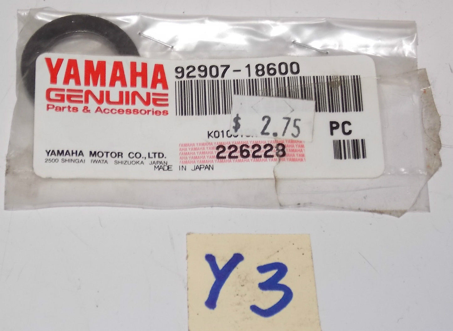 YAMAHA 1995 1996 1997 1998 YZ125 YZ250 WR400 V-MAX SKI WASHER 92907-18600 - MotoRaider