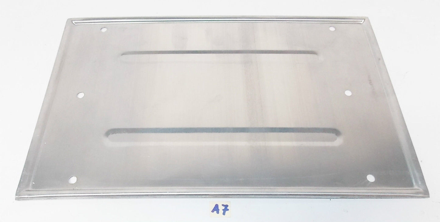 VINTAGE LICENSE PLATE ALUMINUM HOLDER 8.5"X13.5" 215X345MM CAR MERCEDES FERRARI - MotoRaider