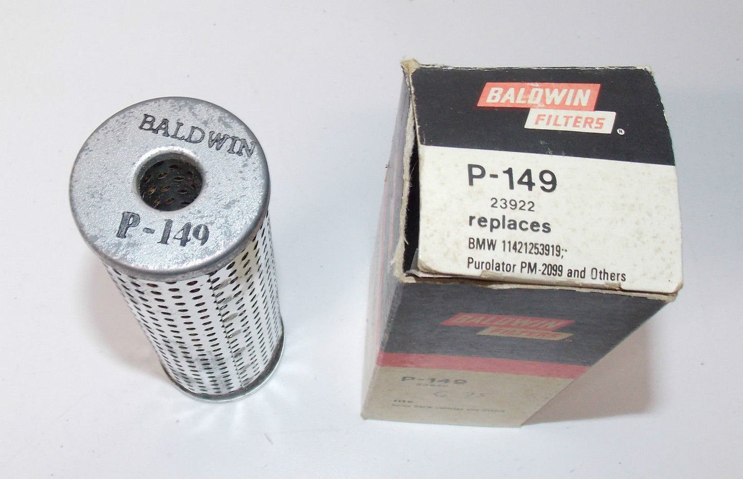NOS BALDWIN P-149 OIL FILTER BMW R50 R60 R65 R75 R90 R100 REPLACE 11421253919 - MotoRaider