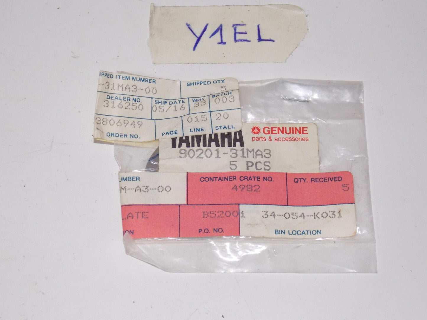 NOS YAMAHA WASHER 1985-06 90201-31MA3 FT9 9ELK T8EXHD T9 9XEHA T60 TLR - MotoRaider