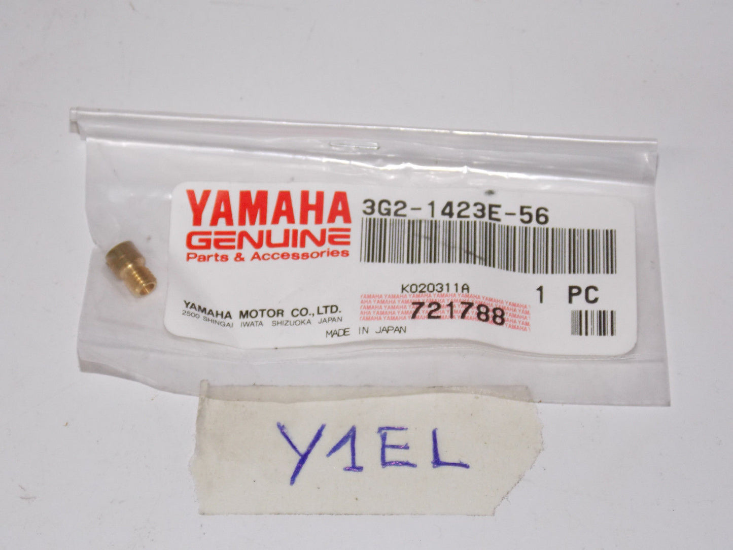 NOS YAMAHA MAIN JET 1995-06 3G2-1423E-56 VMAX 500 600 700 SX VENON PHAZER 500 - MotoRaider