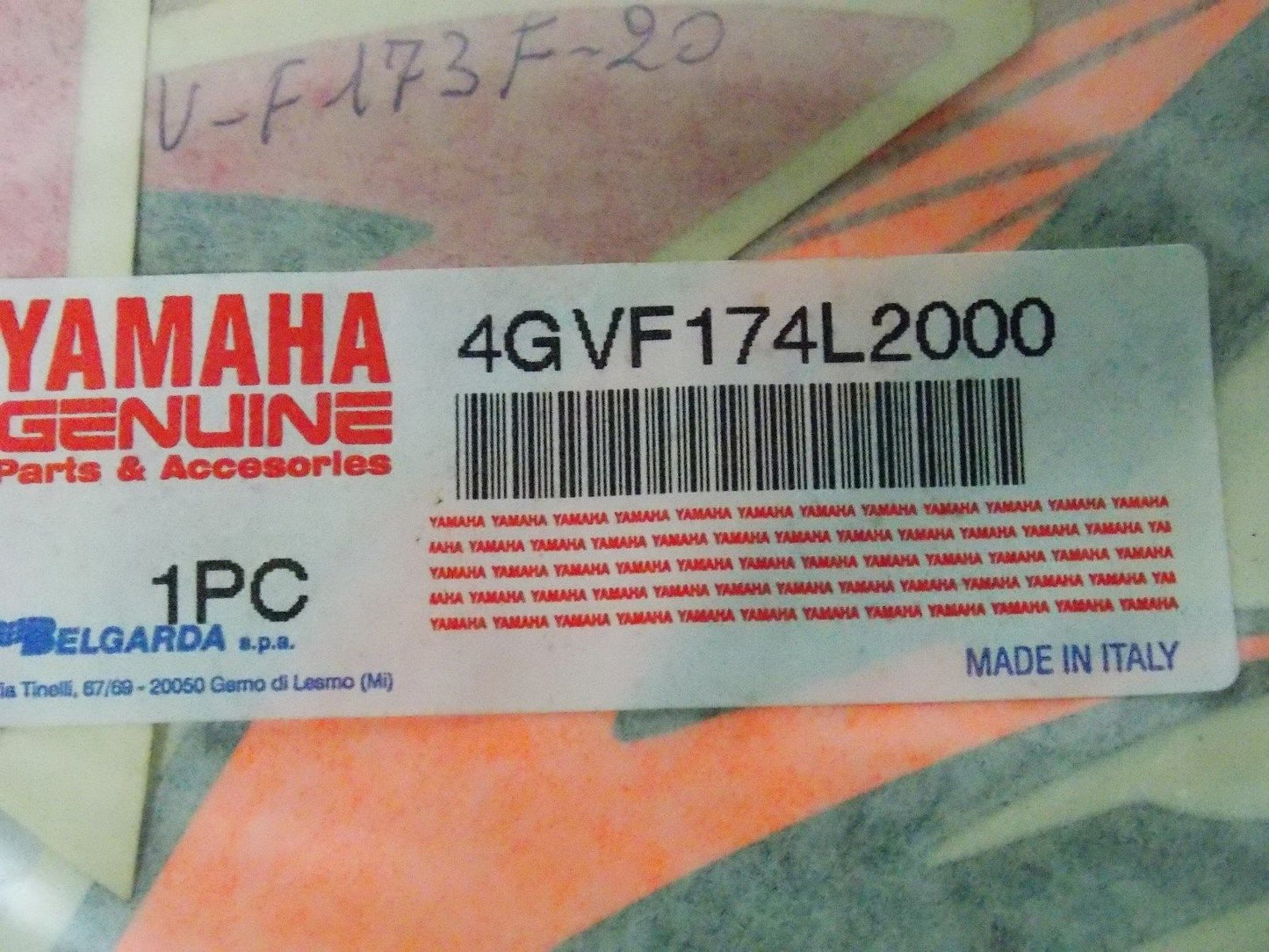 NOS YAMAHA 1995 TT600S EMBLEM DECAL STICKER GRAPHIC MARK 4GVF174L2000 - MotoRaider