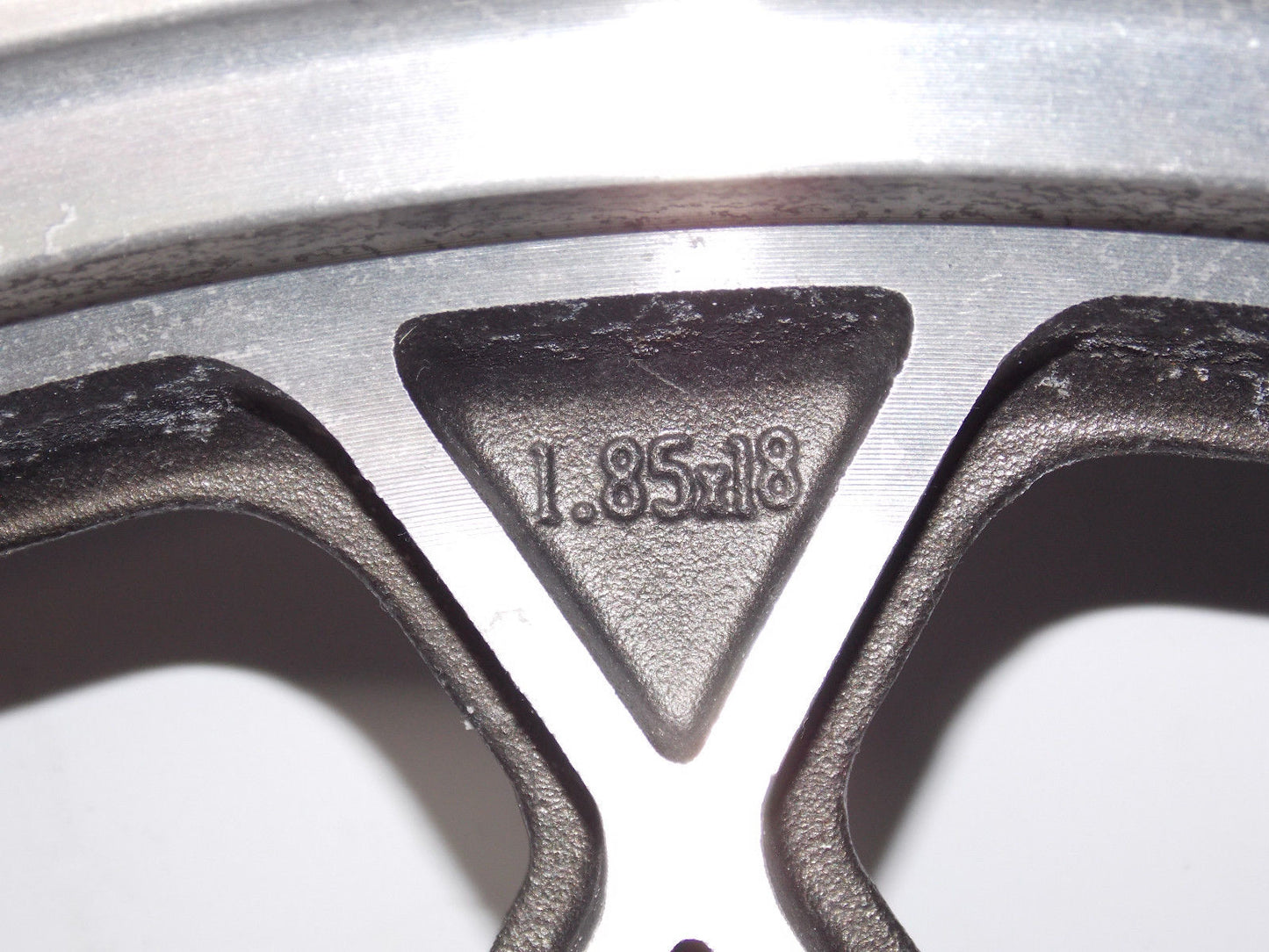 NEW 1980'S NOS 18" x 1.85 ENKEI BLACK ALLOY WHEEL FRONT SUZUKI TUBELESS JAPAN - MotoRaider