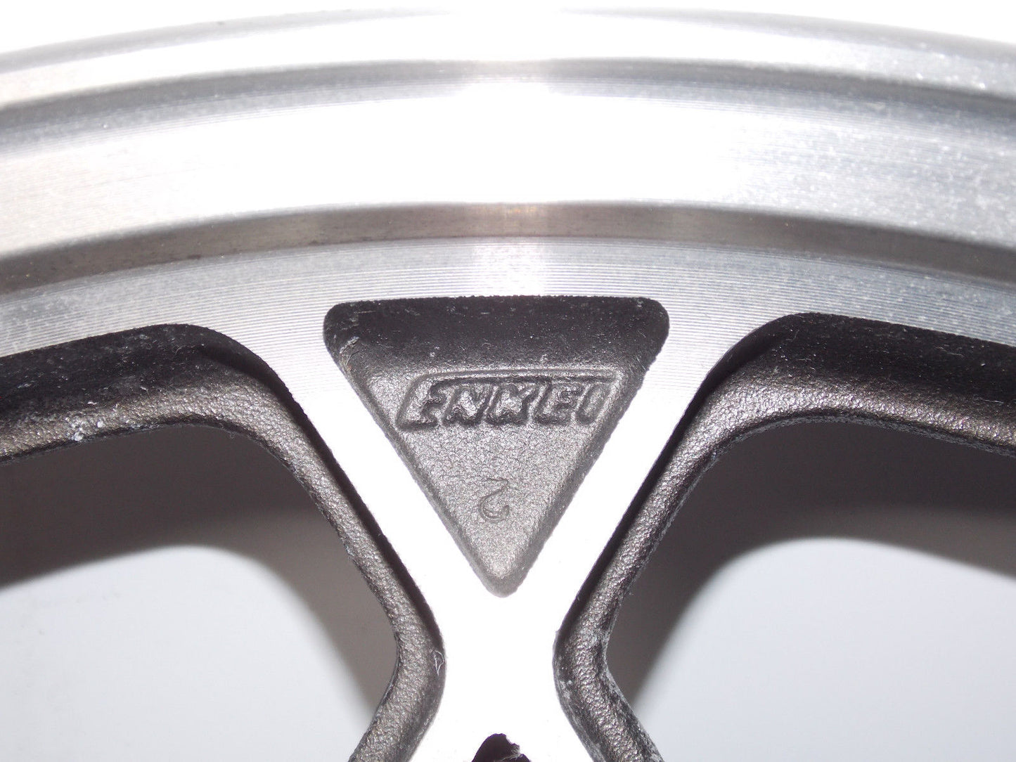 NEW 1980'S NOS 18" x 1.85 ENKEI BLACK ALLOY WHEEL FRONT SUZUKI TUBELESS JAPAN - MotoRaider