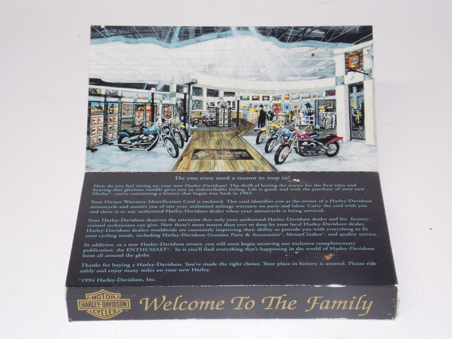 1994 HARLEY DAVIDSON "WELCOME TO THE FAMILY" VCR TAPE NEW OWNER CASSETTE HD - MotoRaider