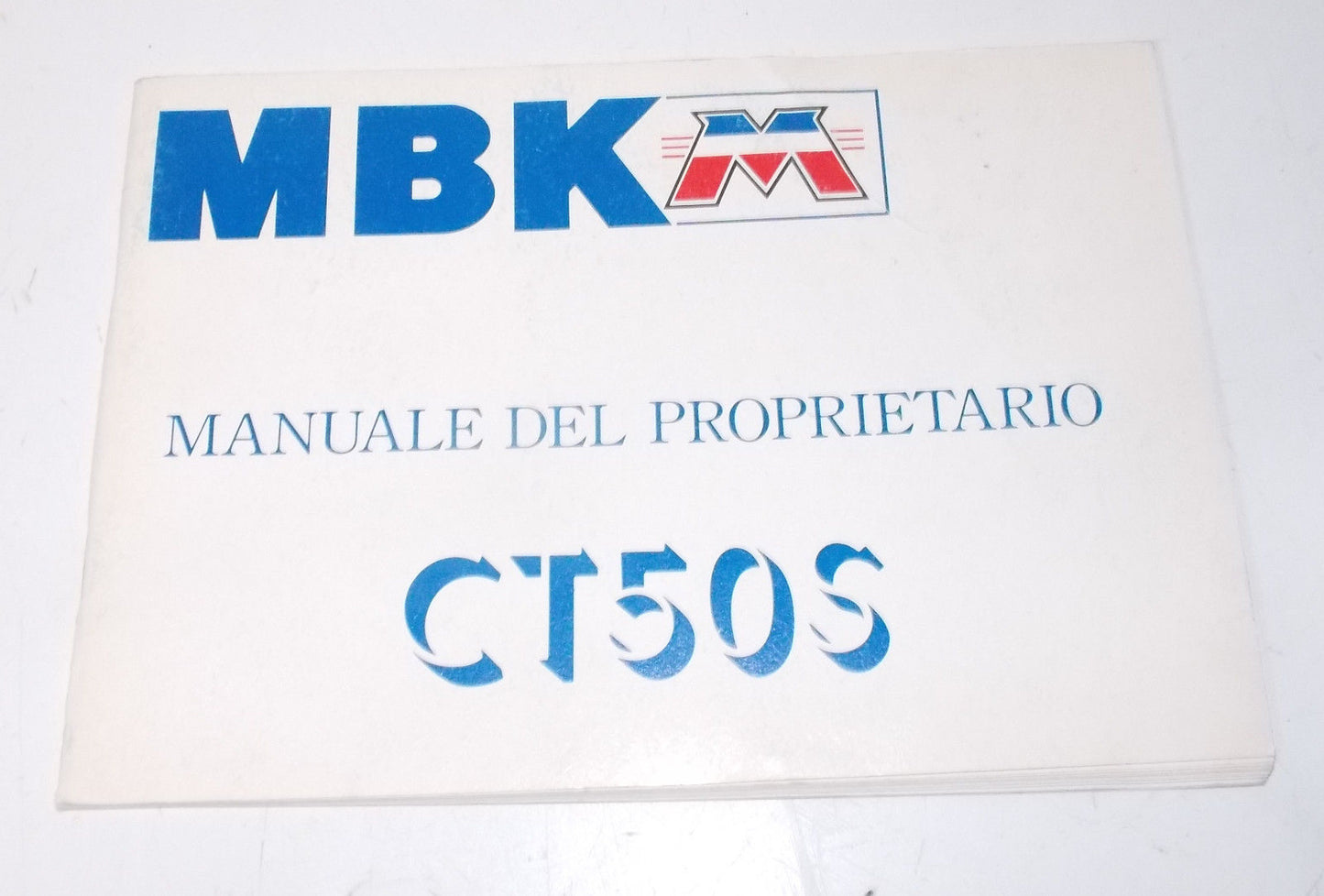 1990 MBK YAMAHA CT50S SCOOTER OWNER USE MANUAL BOOK BOOKLET ITALIAN 3NT-F8199-W4 - MotoRaider