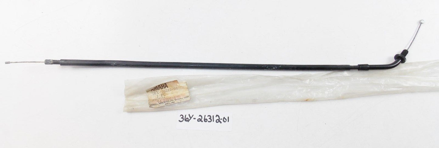 NOS YAMAHA 1984-1990 THROTTLE CABLE 2 FJ1100 FJ1200   36Y-26312-01 - MotoRaider
