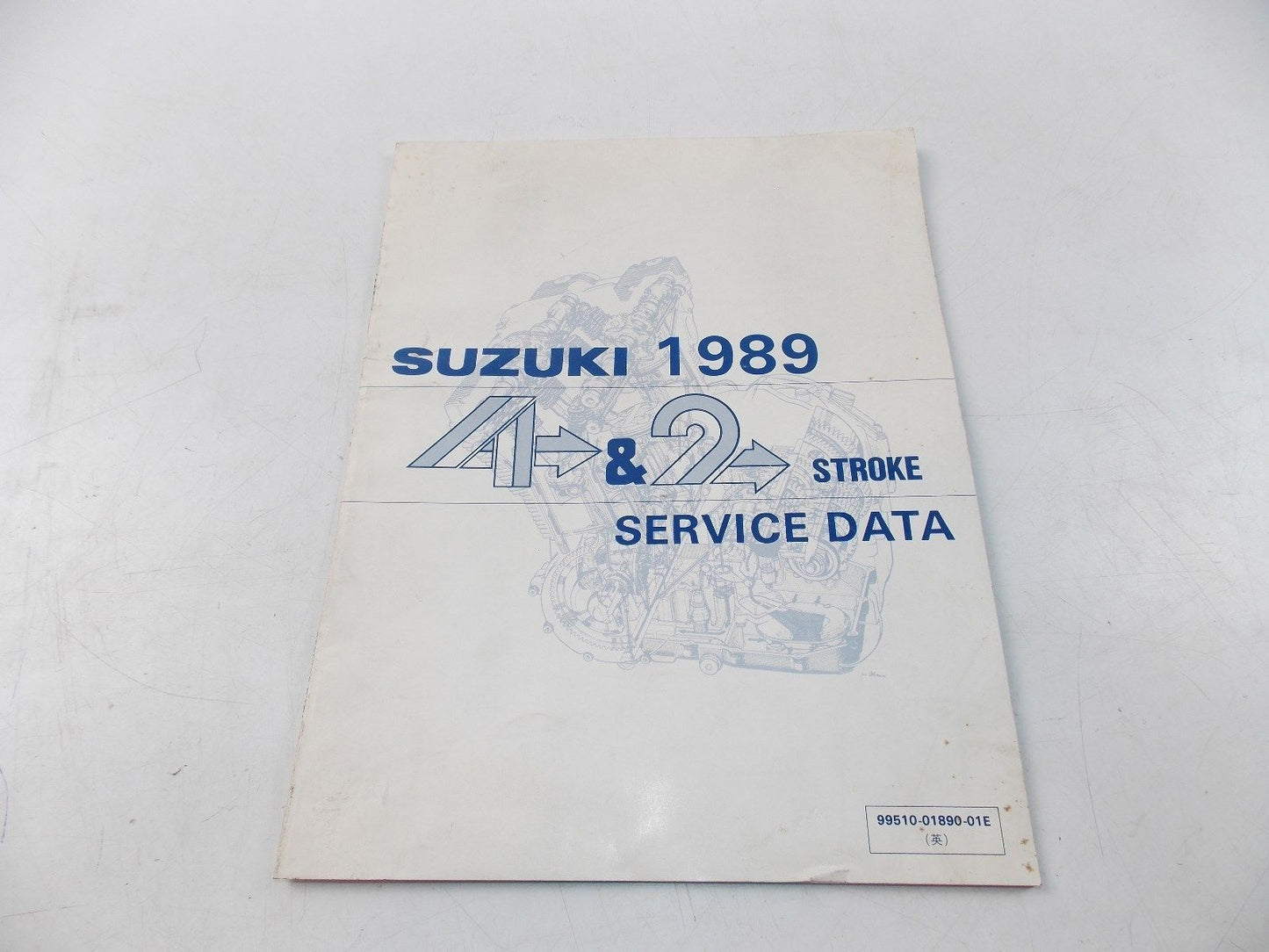 NEW SUZUKI 1989 SERVICE DATA MANUAL BOOK 4&2 STROKE ENGLISH 99510-01890-01E - MotoRaider