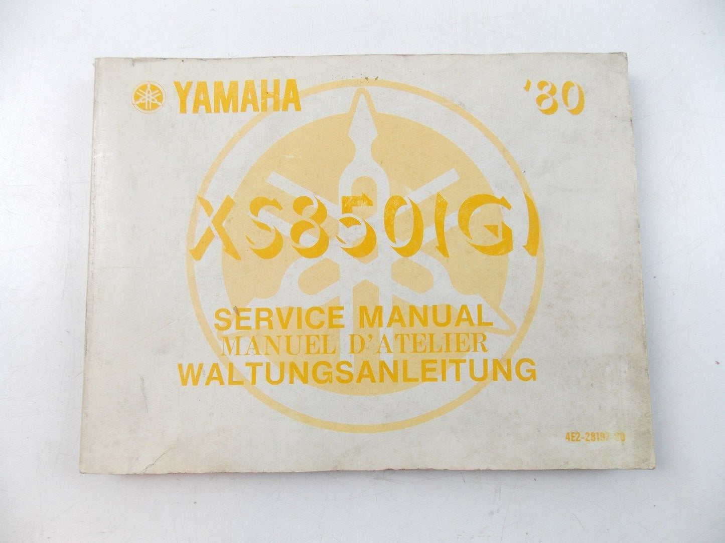 NEW YAMAHA 1980 SERVICE MANUAL BOOK XS850G 4E2-28197-80 - MotoRaider