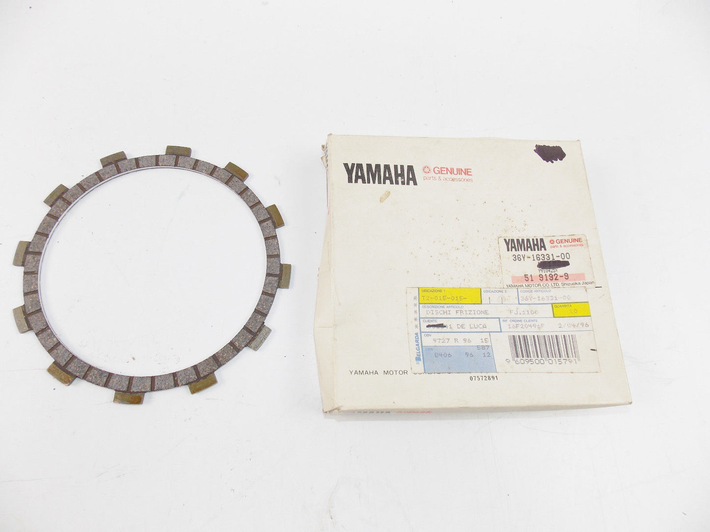 NOS OEM YAMAHA 1984 1985 1990 1993 FJ1100 FJ1200 CLUTCH FRICTION PLATE 36Y-16331 - MotoRaider