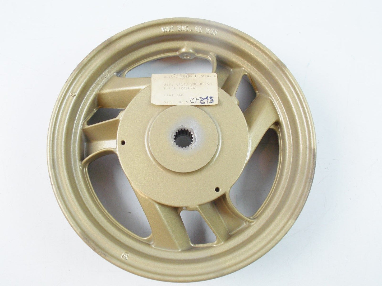 N0S OEM SUZUKI 1992 REAR WHEEL AH50 64140-09EC0-E90 - MotoRaider