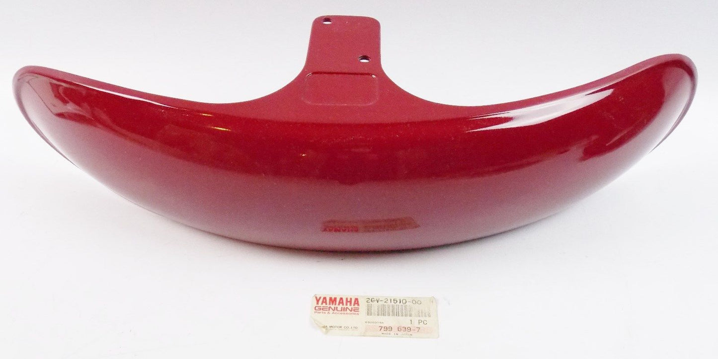 N0S OEM YAMAHA 1988 FRONT FENDER RED XV535 2GV-21510-00 - MotoRaider